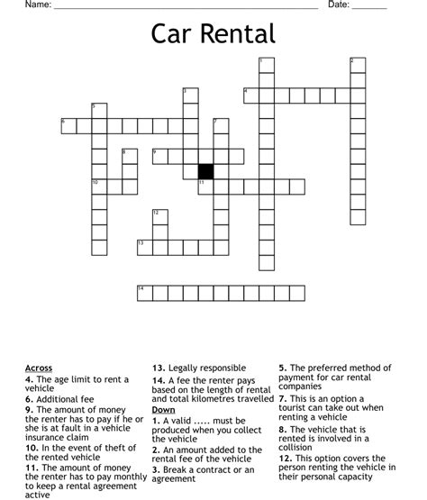 Begging or living on alms (9) Aide made unusual impression (4) Brooch (3) Rent-a-car option - Crossword Clue, Answer and Explanation. . Rental option crossword